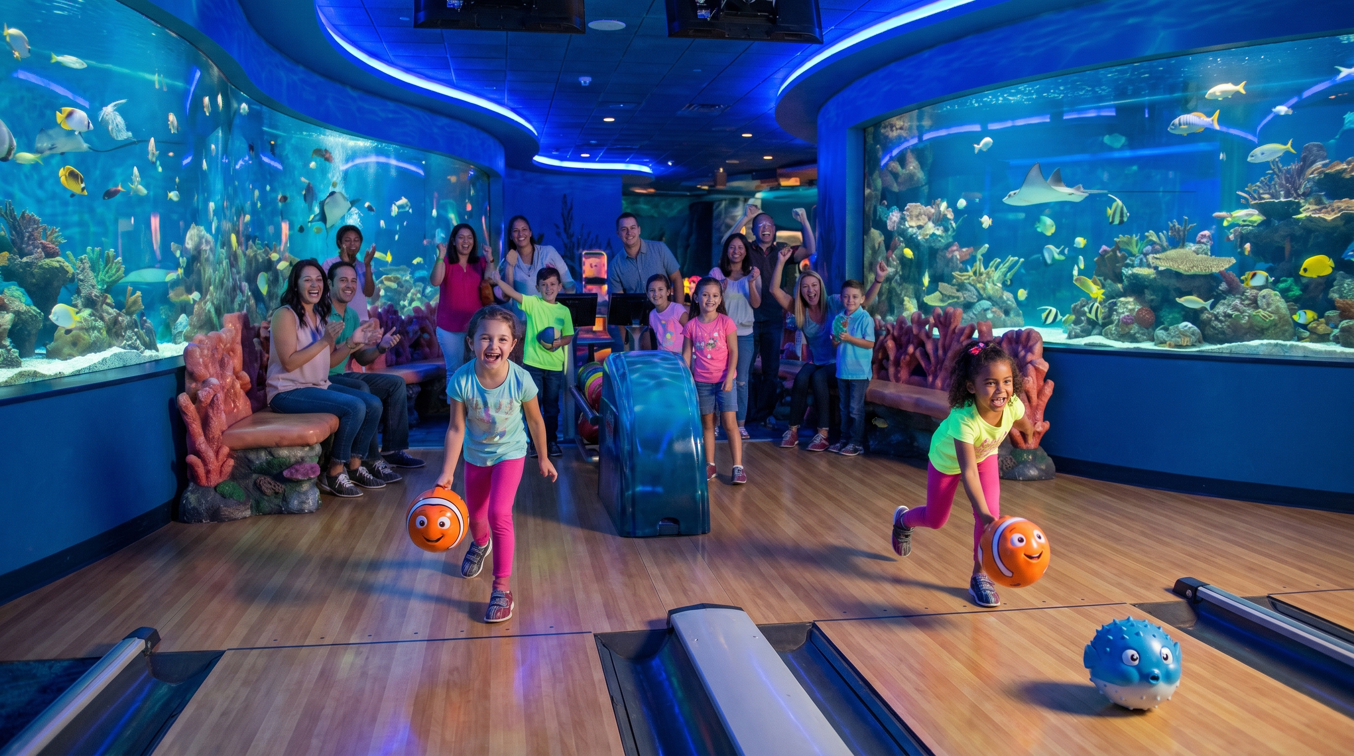 Bowling alley and arcade fun in Destin on a rainy day